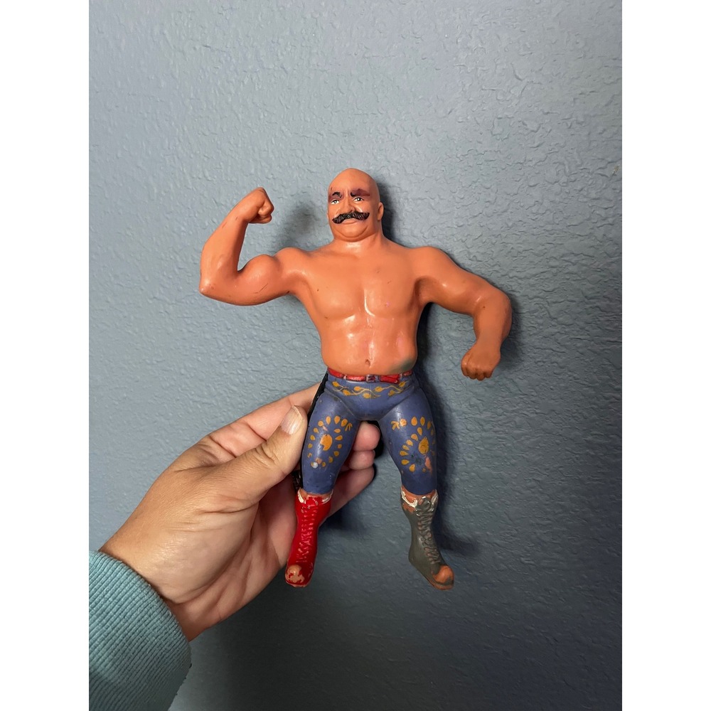 Vintage 1984 LJN WWF Iron Sheik Rubber Action Figure Titan Sports Series 1